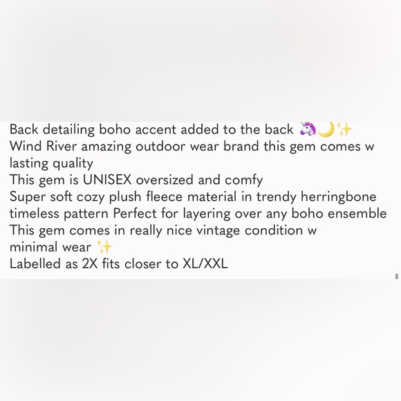 ✨ UPCYCLED fleece trendy herringbone vintage vest w southwestern equestrian vibe - Picture 13 of 15